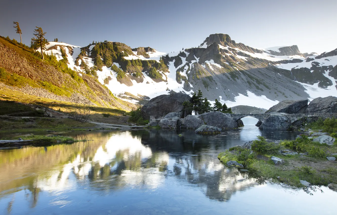 Photo wallpaper USA, Washington State, Mount Baker National Forest