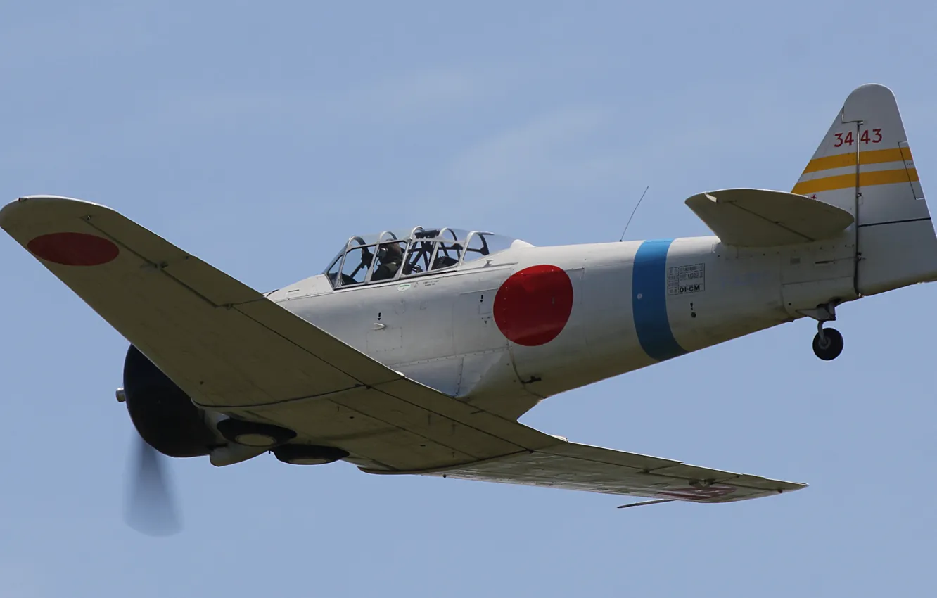 Photo wallpaper flight, fighter, cabin, Japanese