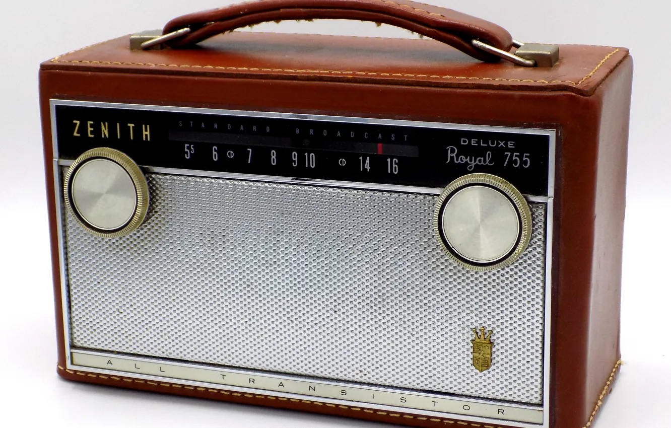 Photo wallpaper Zenith, Portable, Royal 755LG, Transistor Radio