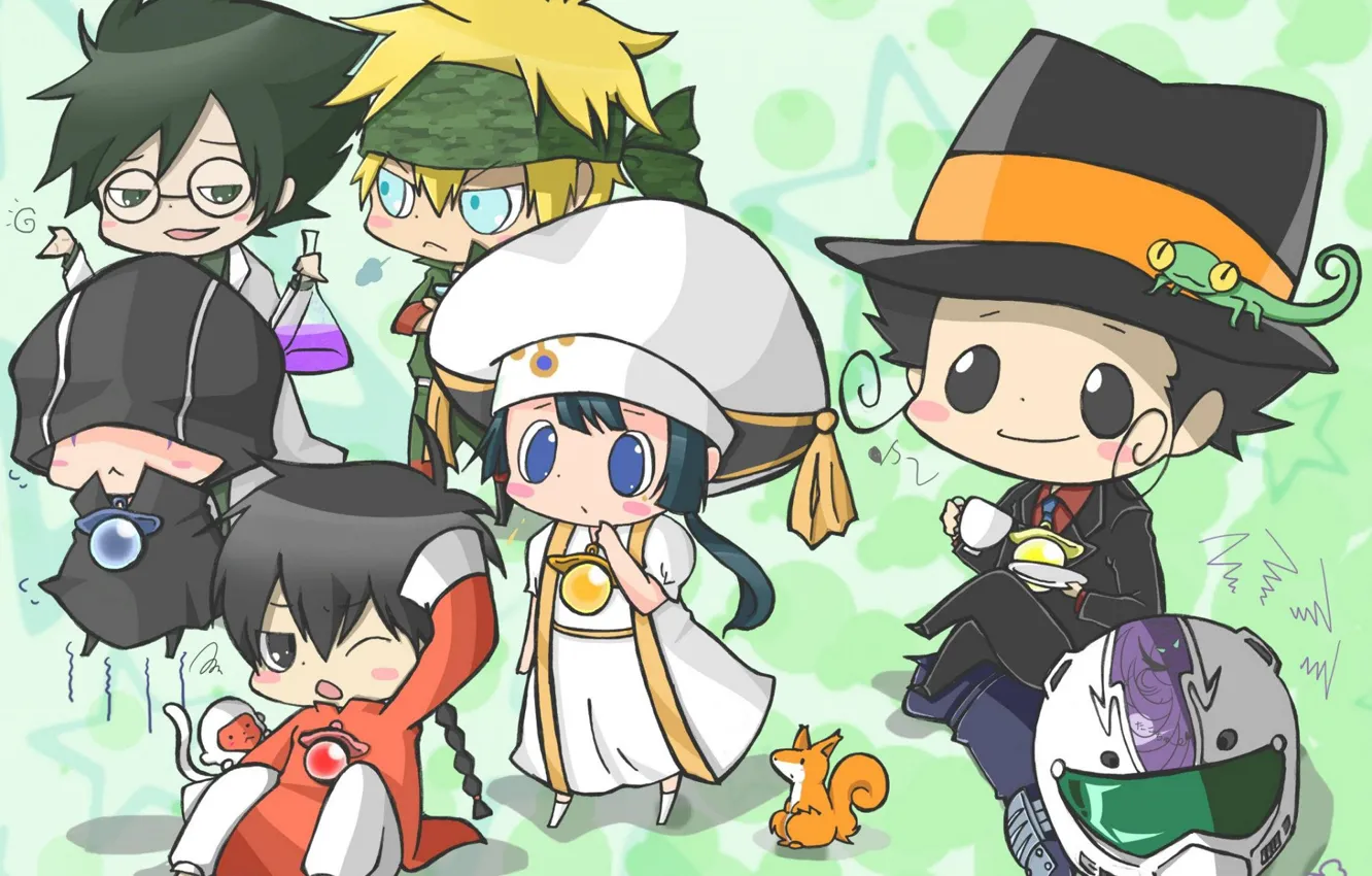 Photo wallpaper anime, baby, art, katekyo Hitman reborn, Teacher mafia Reborn