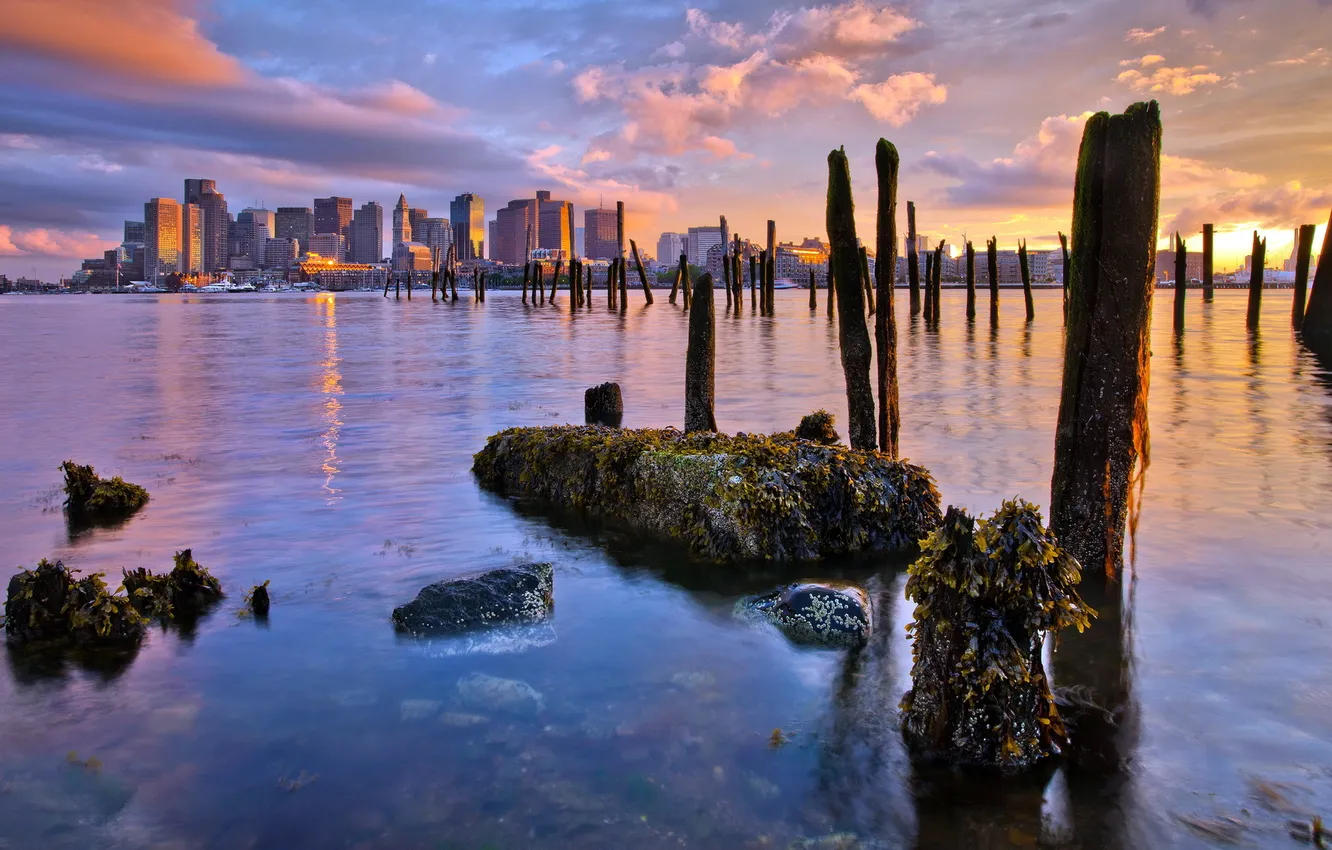Photo wallpaper United States, Boston, Massachusetts, Maverick Sq