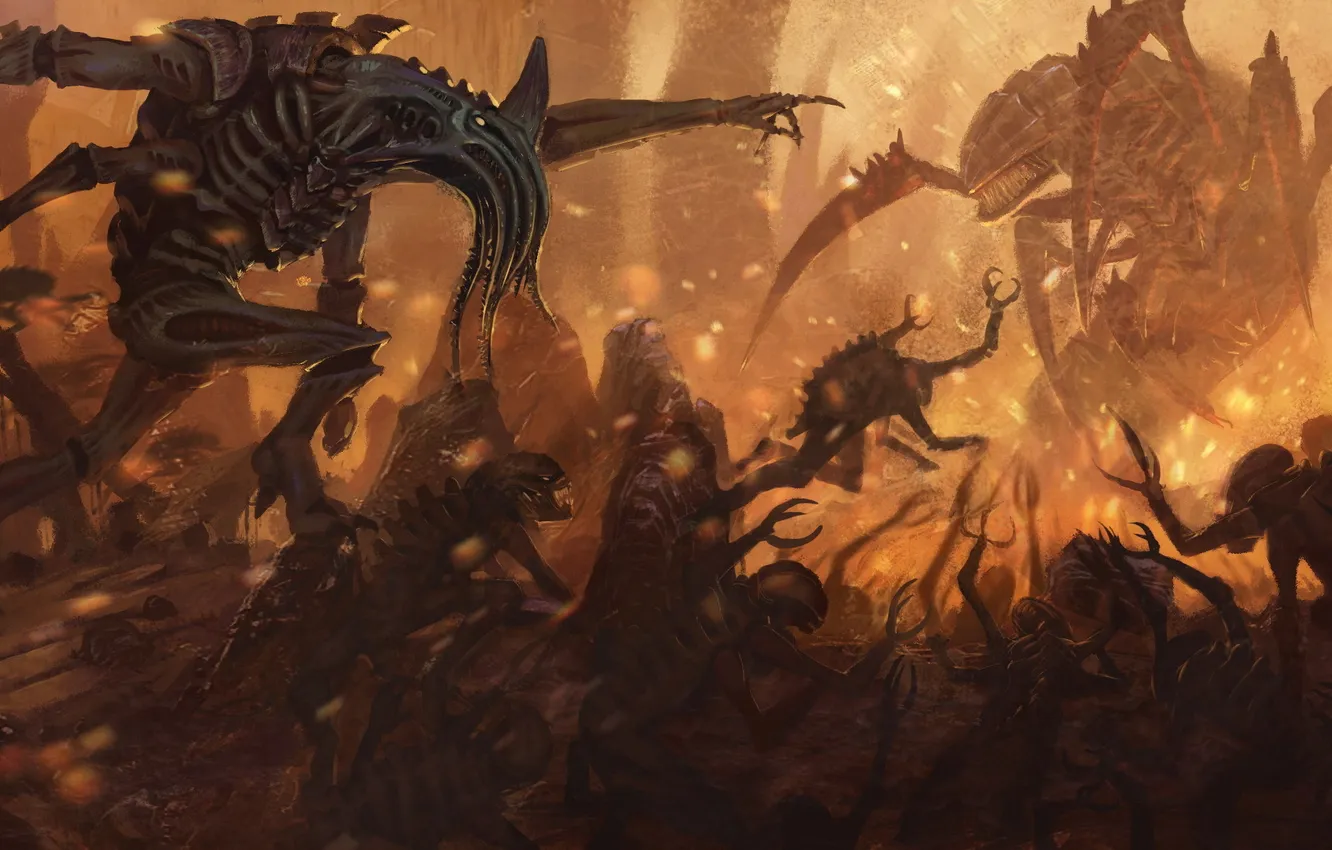 Photo wallpaper warhammer 40k, tyranids, tyranids, the uprising, broodlord, Trigon