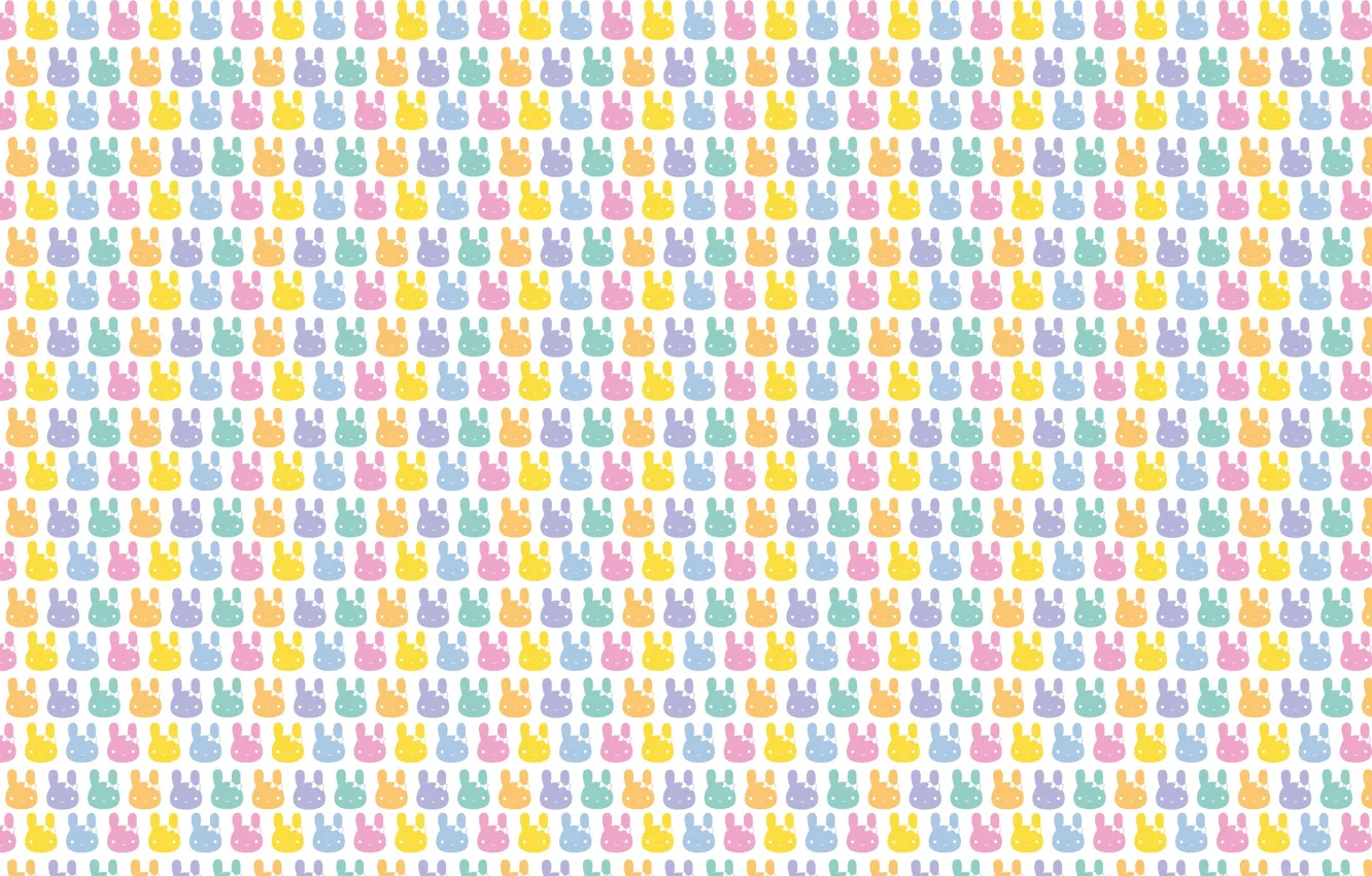 Photo wallpaper background, texture, art, Bunny, bow, children's