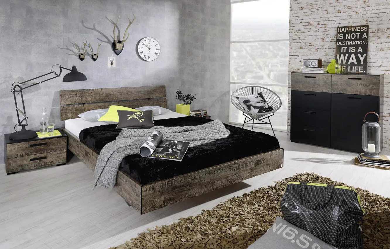 Photo wallpaper style, room, interior, bedroom