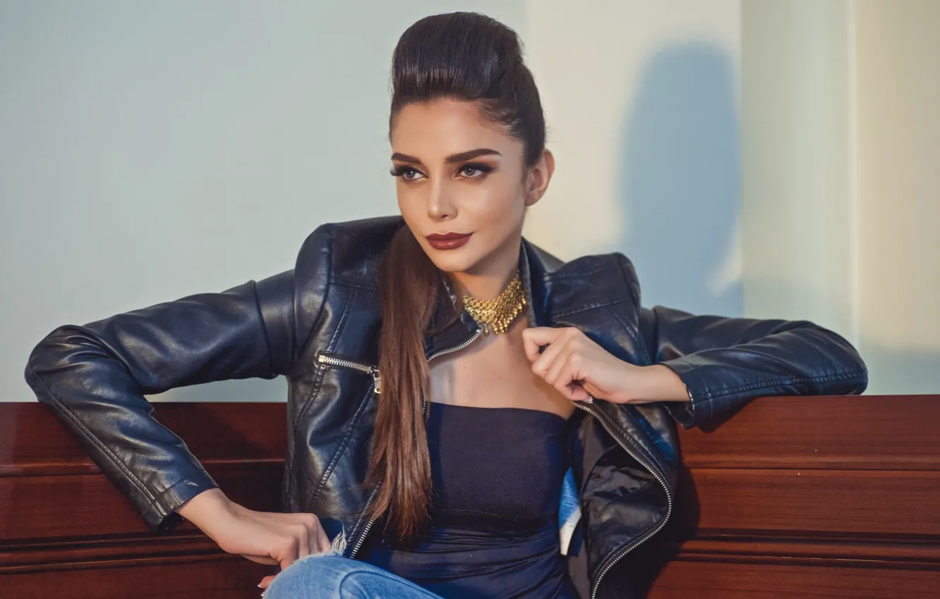 Photo wallpaper girl, hot, sexy, eyes, smile, beautiful, figure, model