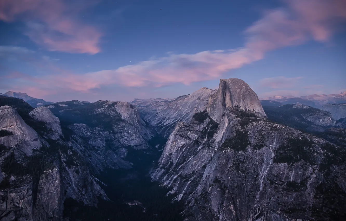 Photo wallpaper USA, USA, Yosemite national Park, California, Yosemite National Park, State California, Glacier Point, Glacier point