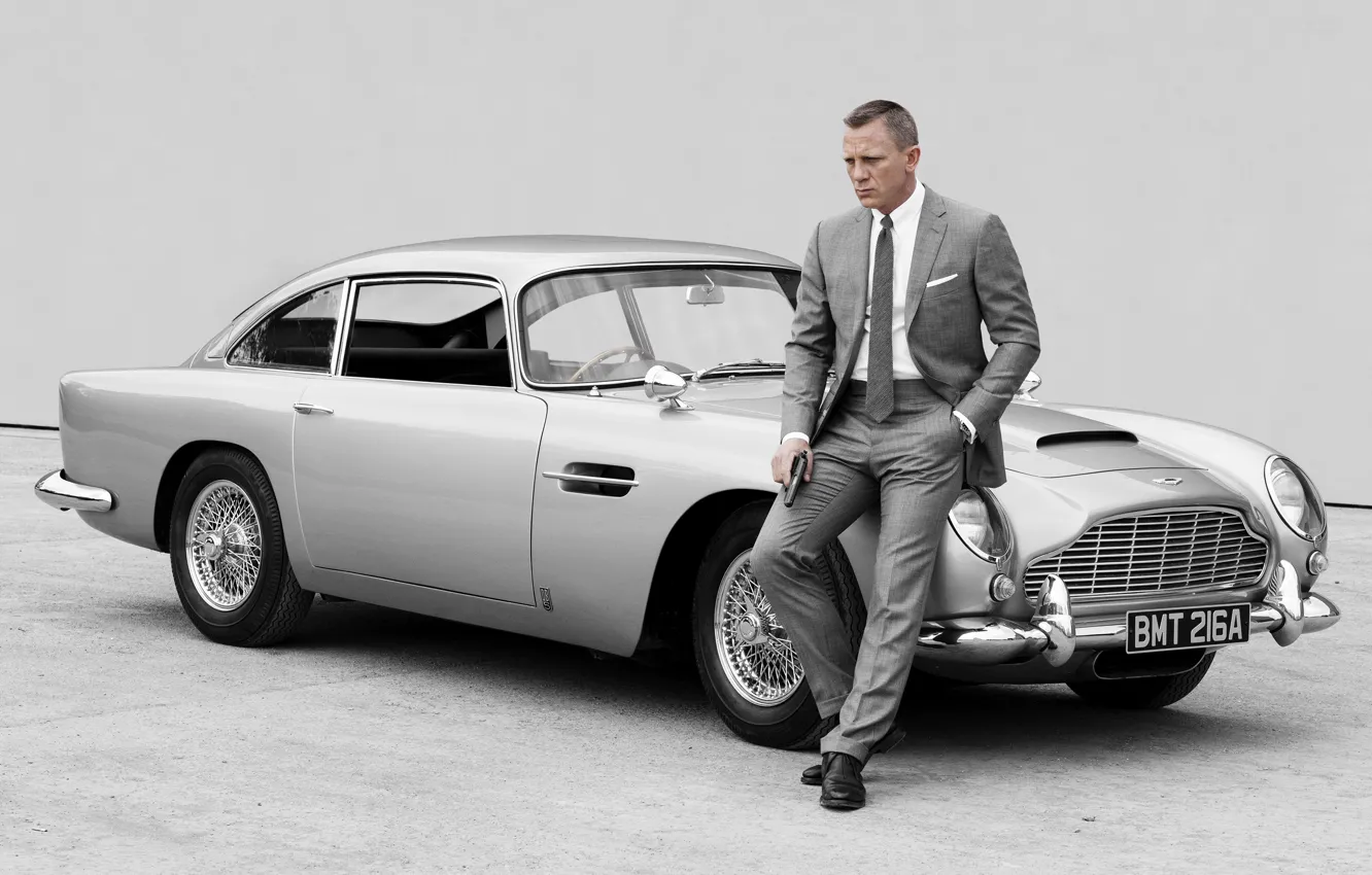 Photo wallpaper James Bond, 007, James Bond, Daniel Craig, Skyfall, Aston Martin DB5, 007 Coordinates Skayfoll