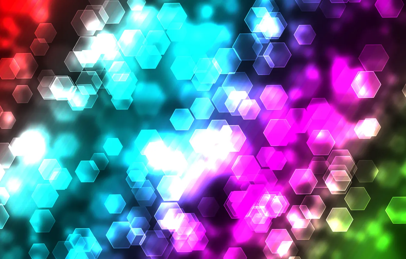 Photo wallpaper light, abstraction, pattern, paint, colors, light, patterns, hexagons