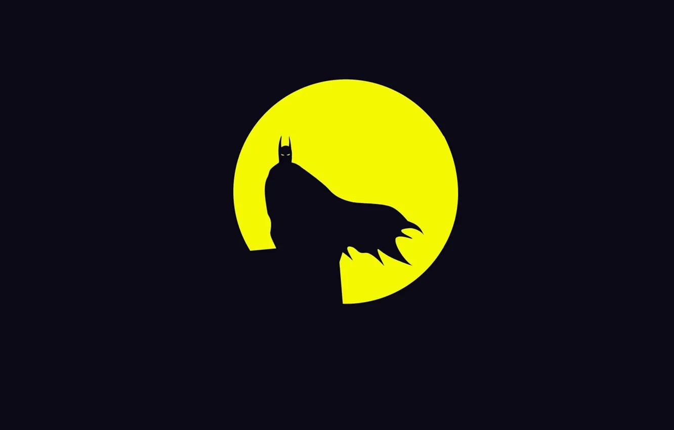 Photo wallpaper night, the moon, Batman