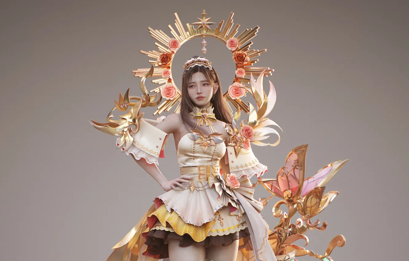 Photo wallpaper girl, art, Bard, Jo Jehyun