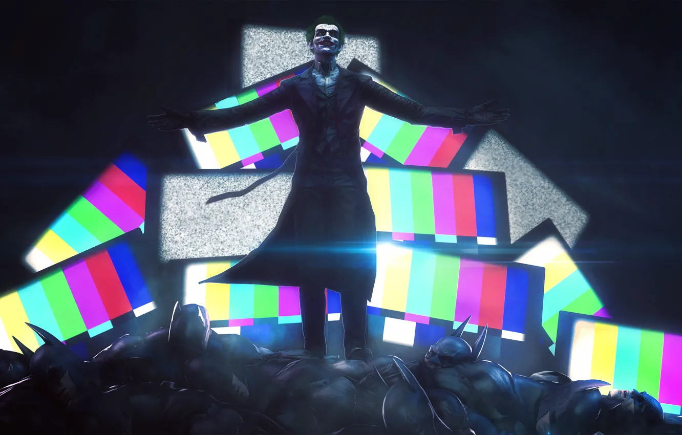 Photo wallpaper Batman, Joker, fan art, DC Comics, Batman: Arkham Origins