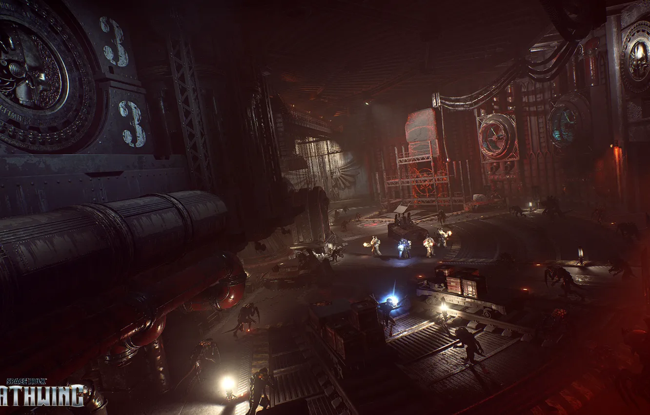 Photo wallpaper monster, Warhammer, warhammer 40k, space Marines, Space Hulk: Deathwing, space hulk