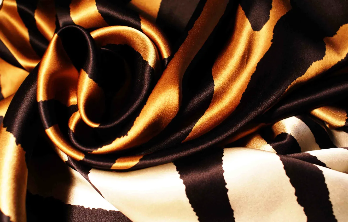 Photo wallpaper strip, bright, Shine, silk, fabric, folds