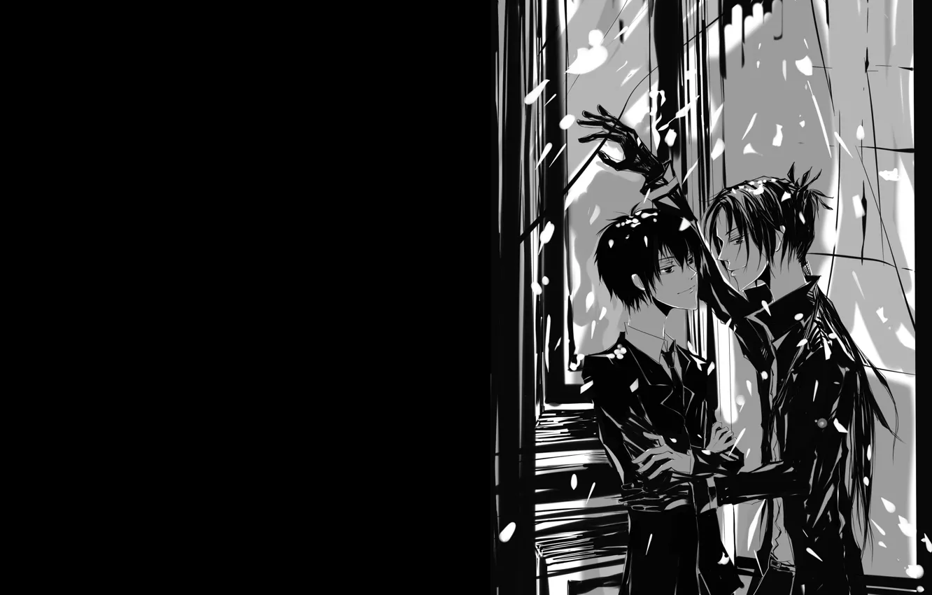 Photo wallpaper guy, monochrome, katekyo Hitman reborn, Teacher mafia Reborn