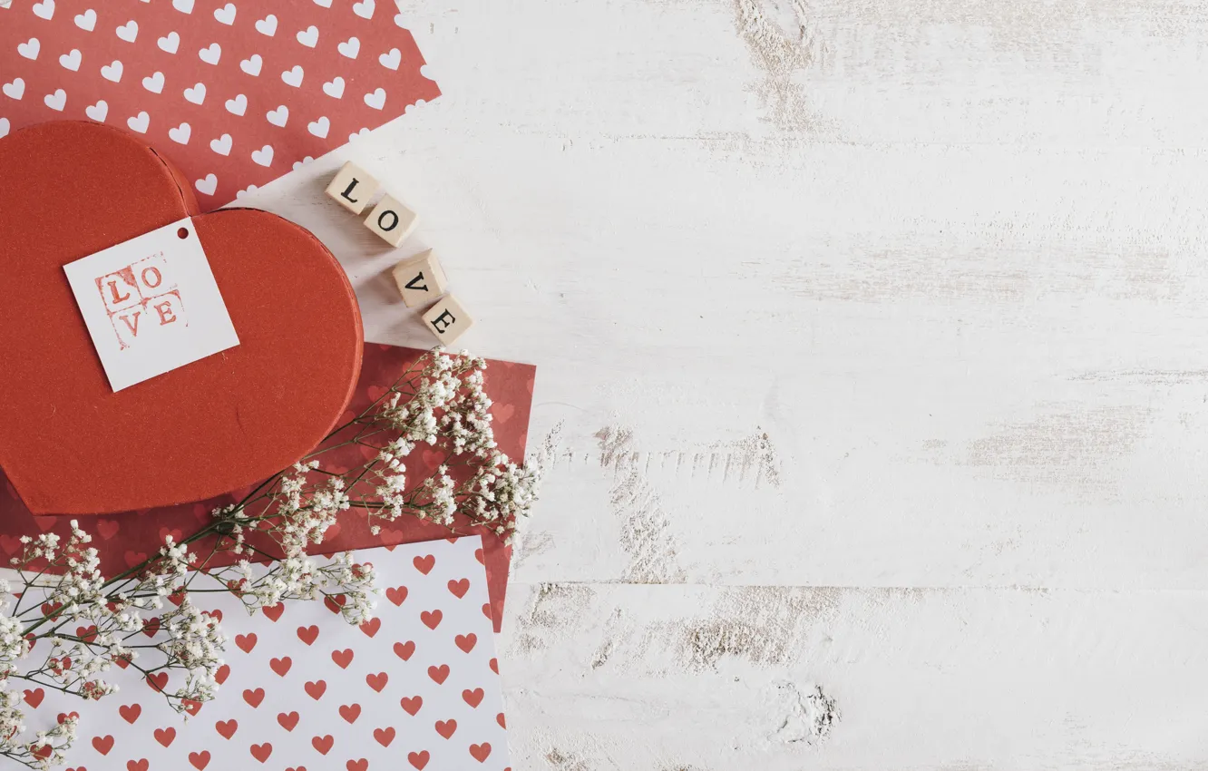 Photo wallpaper love, hearts, Holiday Valentine's Day