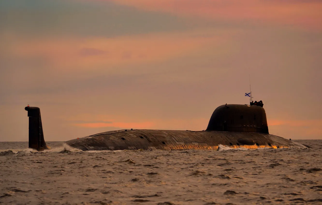 Photo wallpaper submarine, the project 885, cipher Ash