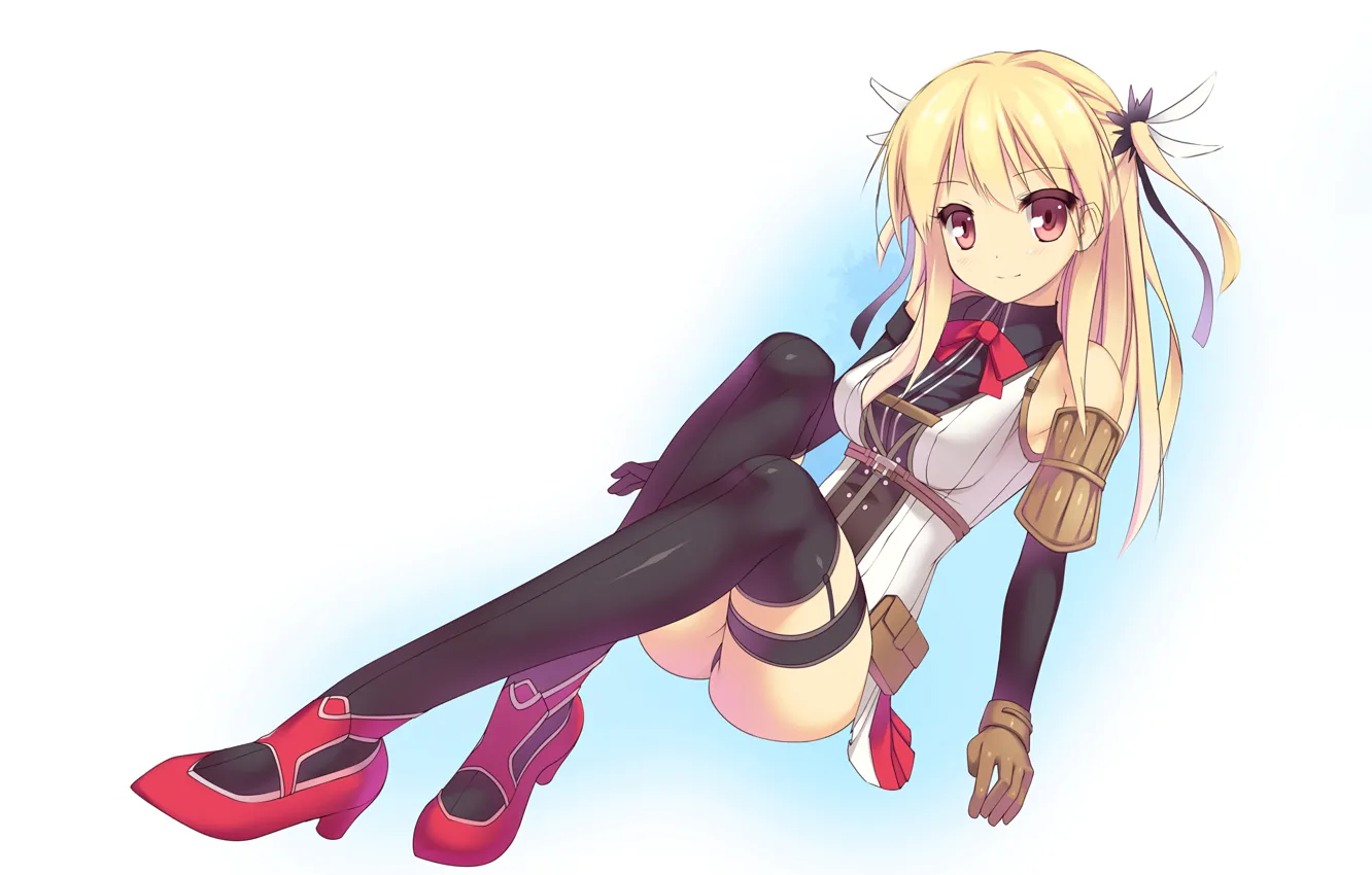 Photo wallpaper girl, sexy, lingerie, ass, panties, thighhighs, long hair, dress