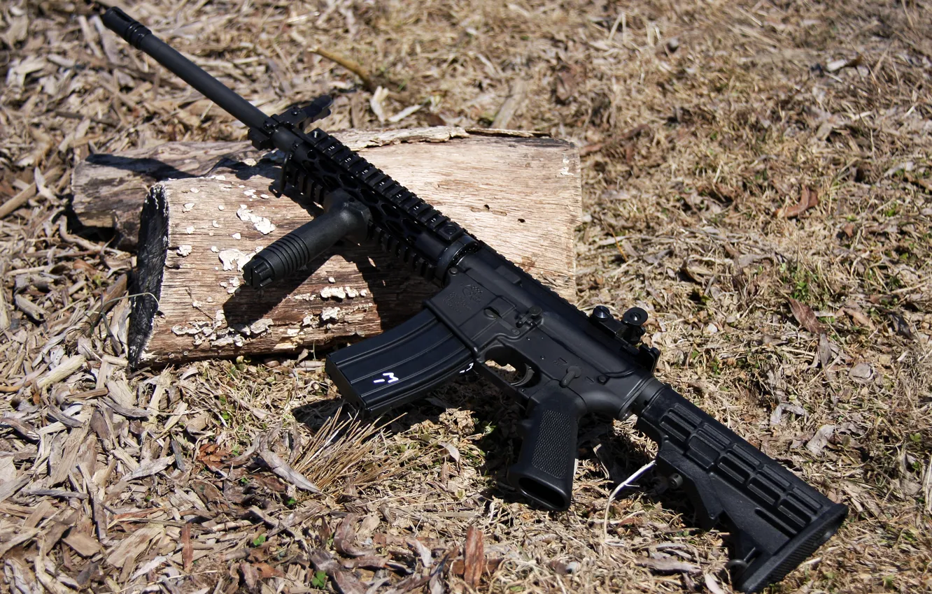 Photo wallpaper weapons, assault rifle, AR-15, assault rifle