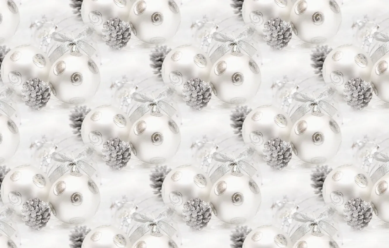 Photo wallpaper balls, background, holiday, texture, New year