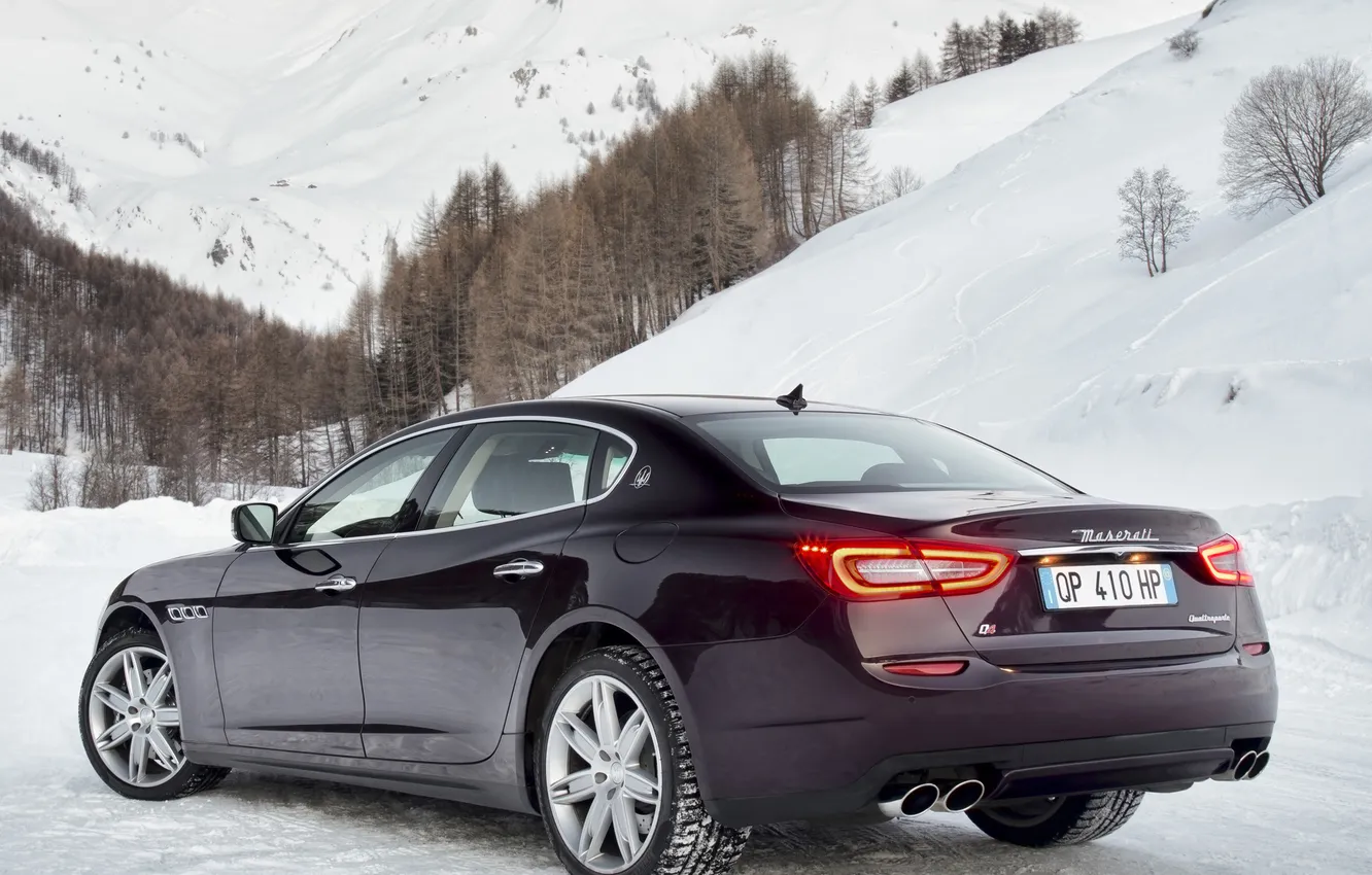 Photo wallpaper machine, Wallpaper, Maserati, Quattroporte, Maserati, back