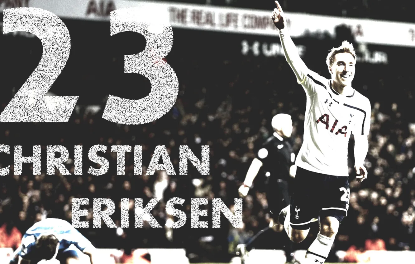 Photo wallpaper Christian Eriksen, Tottenham Hotspur, Tottenham Hotspur