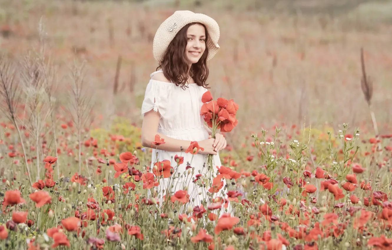 Photo wallpaper summer, girl, Maki