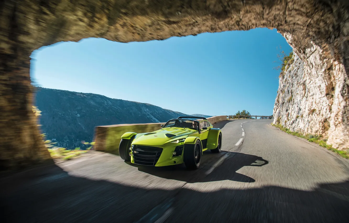 Photo wallpaper road, tunnel, Donkervoort D8 GTO-RS