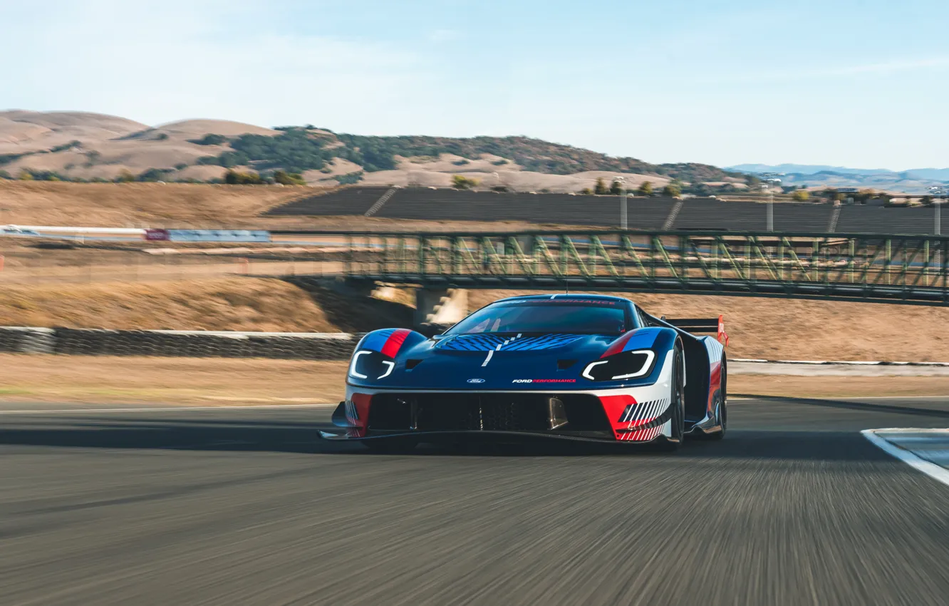 Photo wallpaper Ford, front view, GT, 2023, Ford GT Mk IV