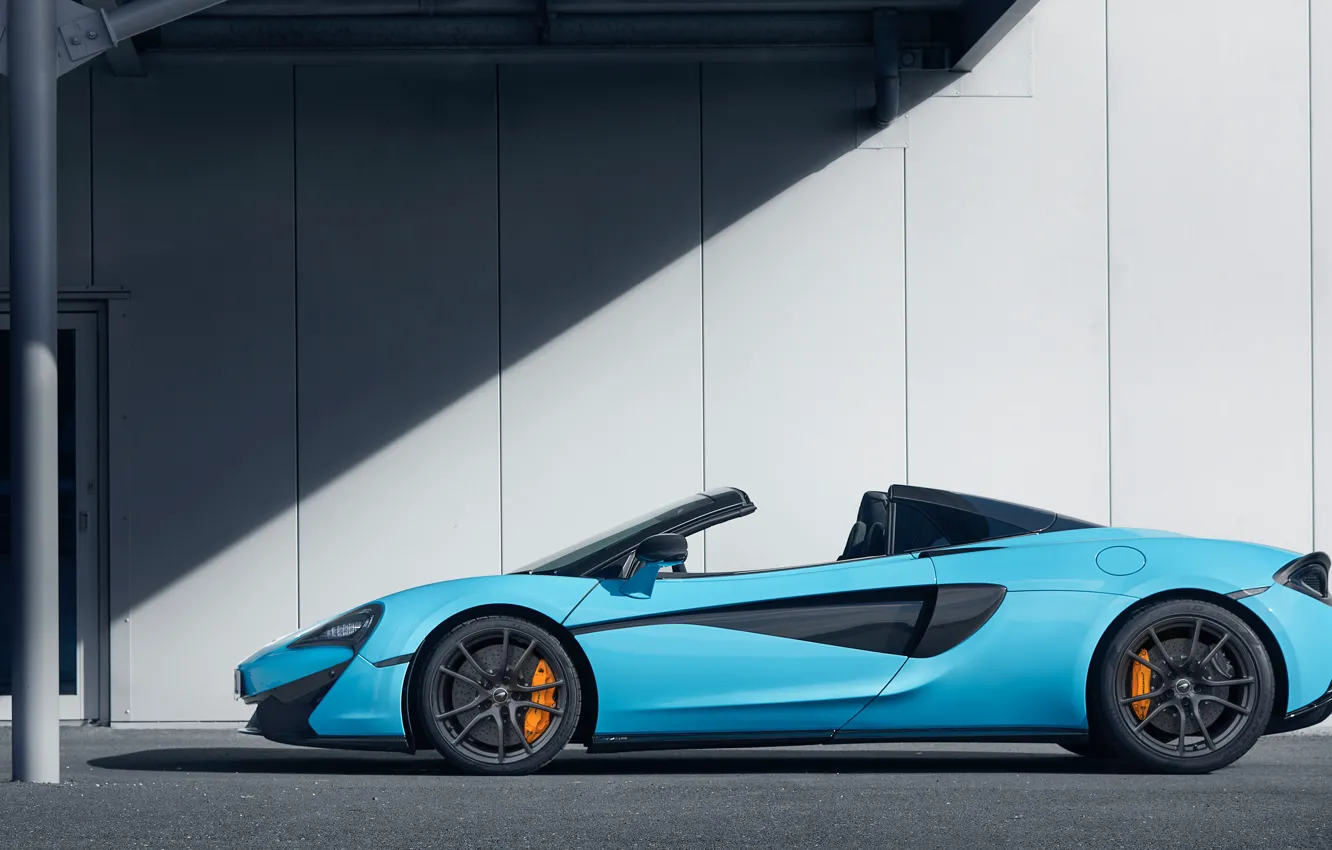 Photo wallpaper McLaren, side view, 570S, supercar, 2018, Spider Track