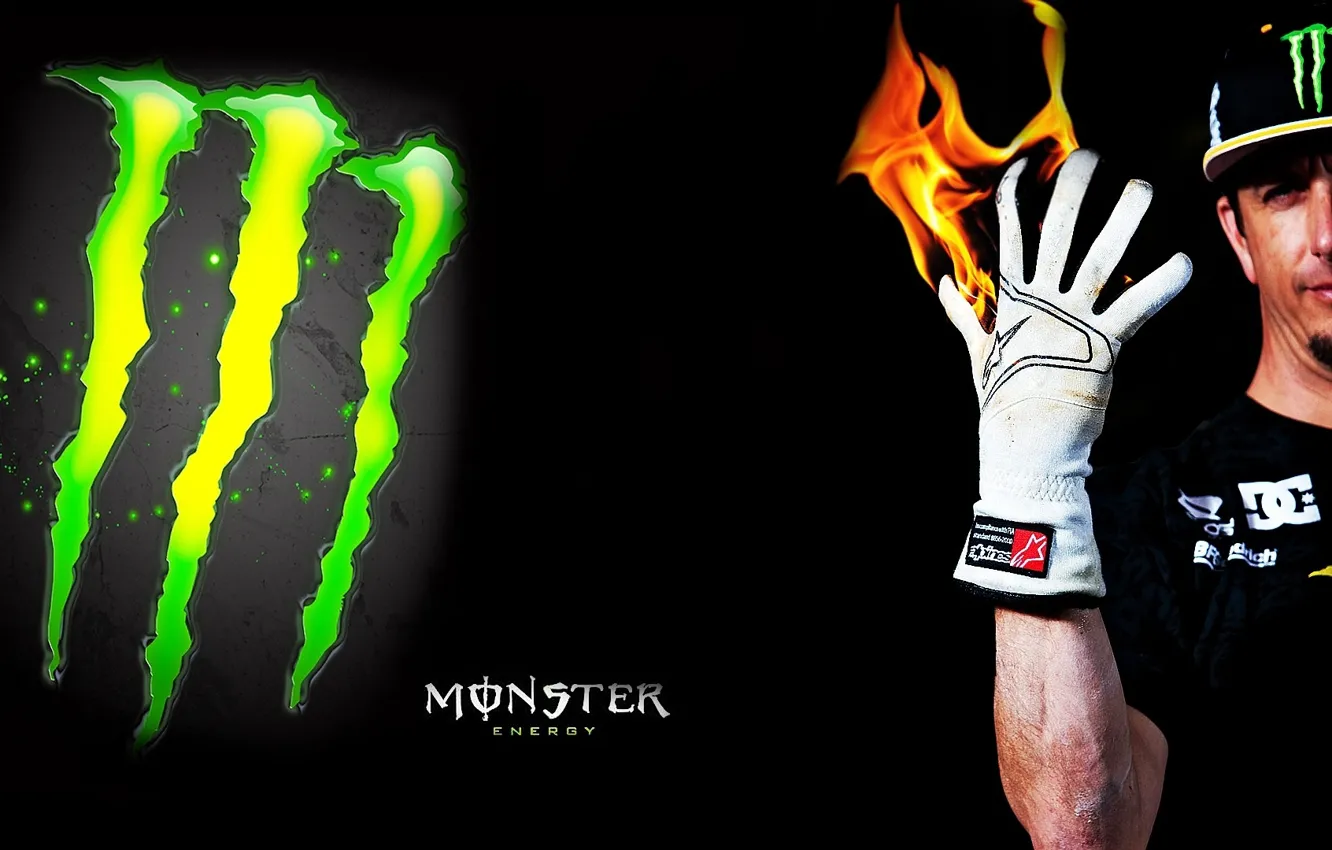 Photo wallpaper monster, style, boy, energy, drink