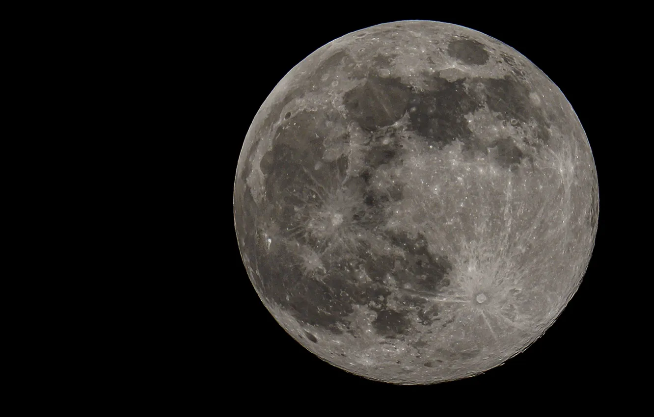 Photo wallpaper surface, the moon, satellite