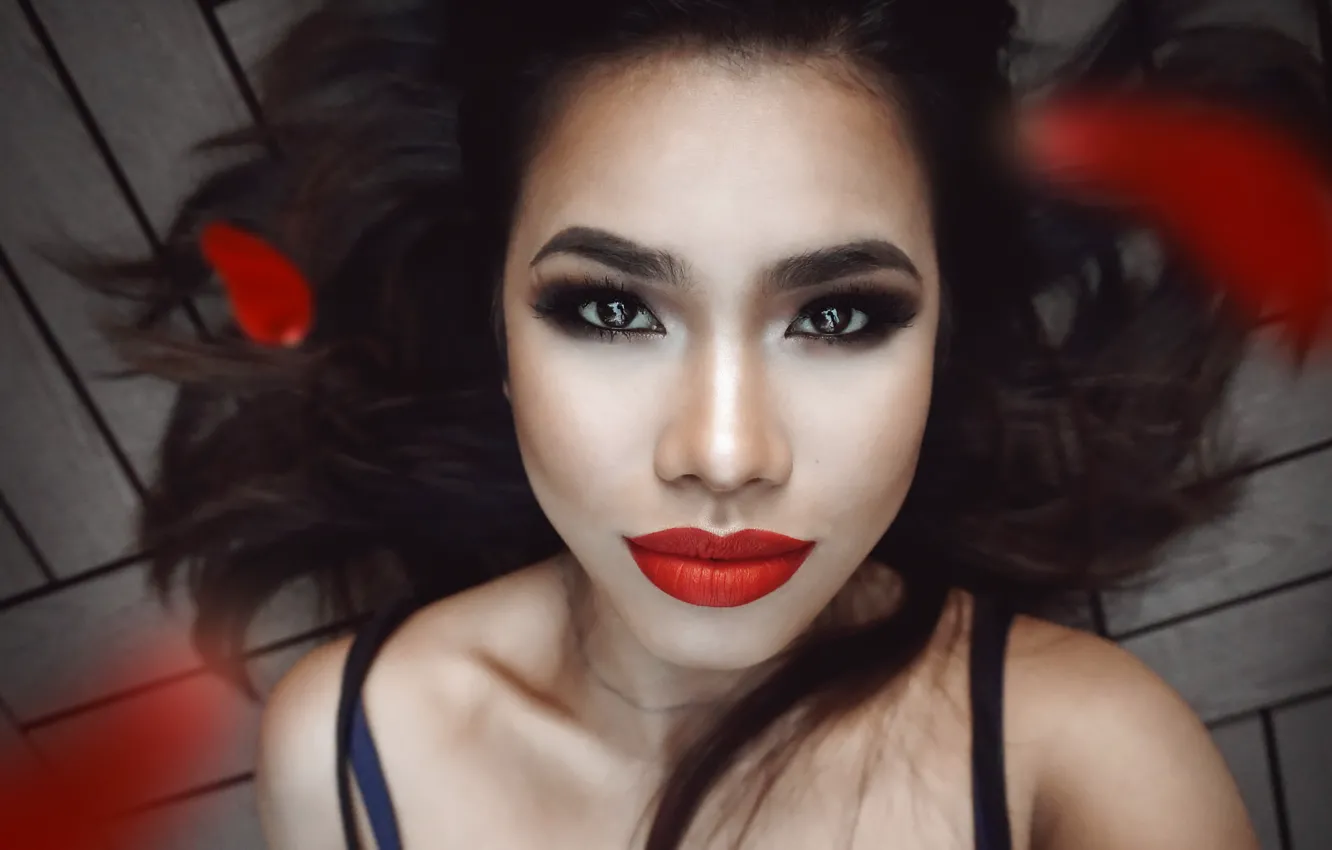 Photo wallpaper girl, portrait, Ruby