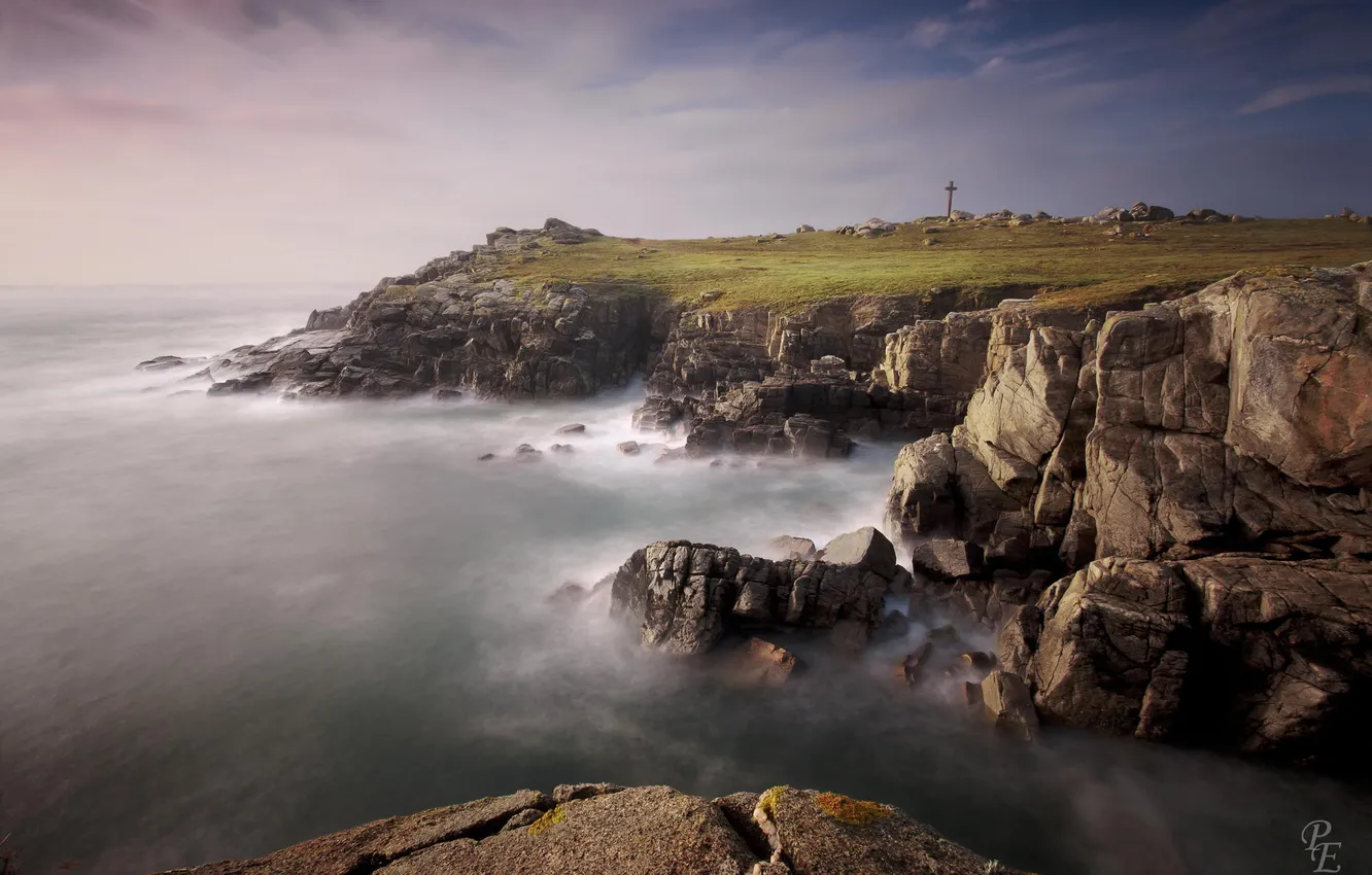 Photo wallpaper sea, rocks, shore, coast