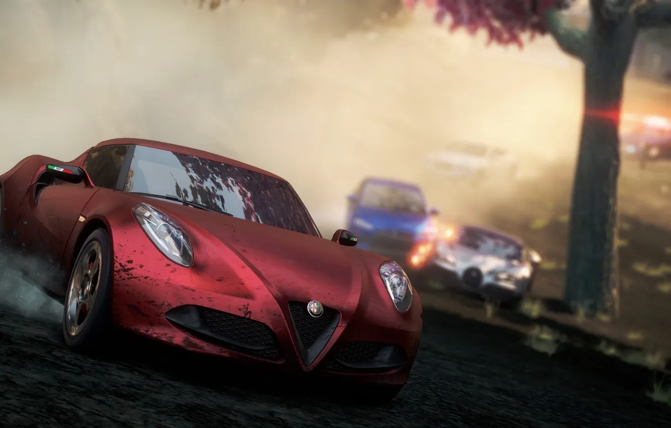 Photo wallpaper machine, race, police, 2012, Need for Speed, Bugatti Veyron Super Sport, Most Wanted 2, Mitsubishi …