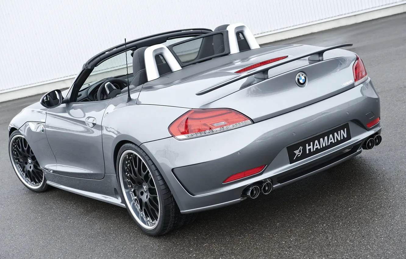 Photo wallpaper grey, BMW, Roadster, Hamann, 2010, rear view, E89, BMW Z4