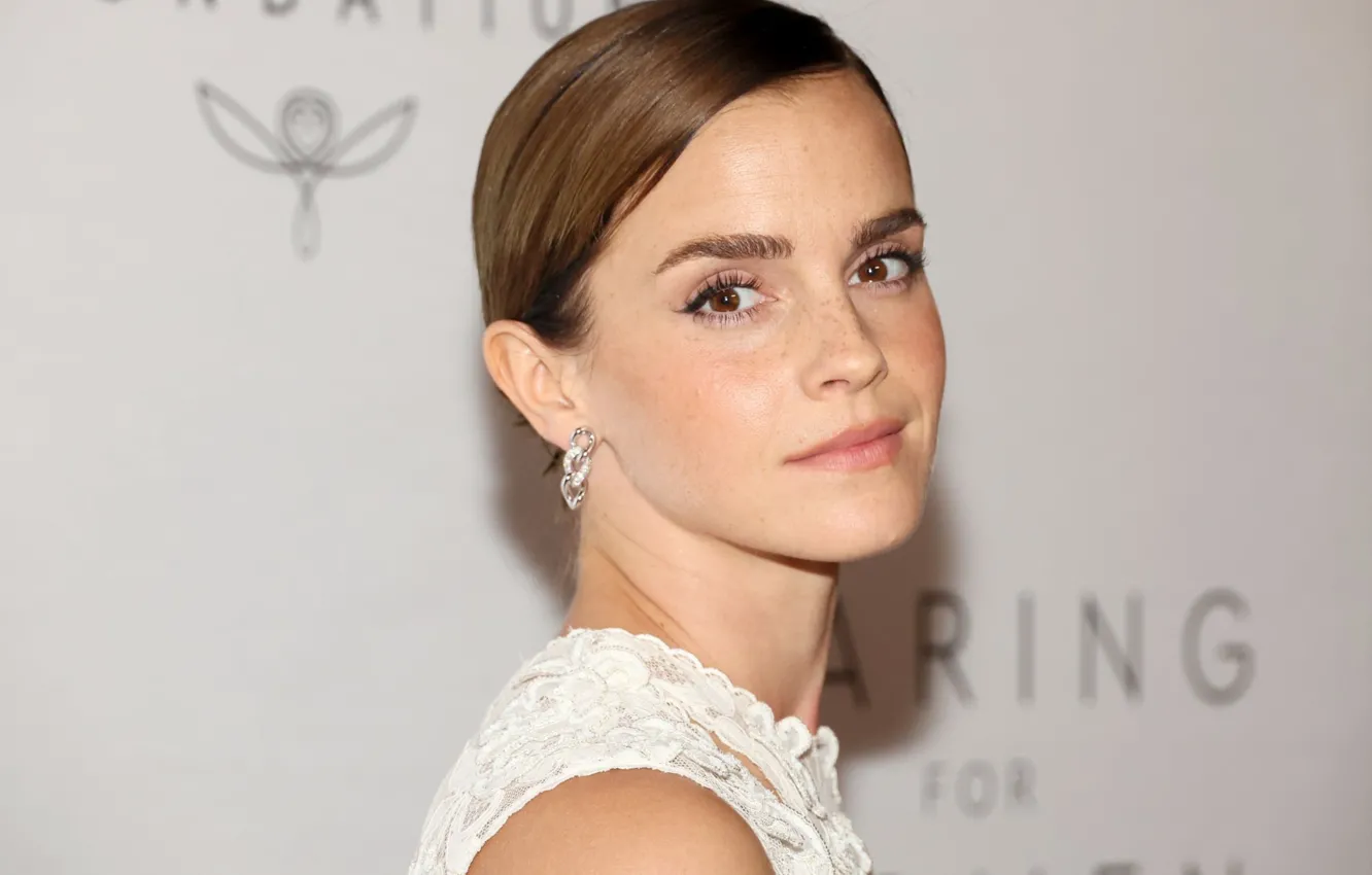 Photo wallpaper girl, face, smile, model, actress, beauty, beauty, Emma Watson
