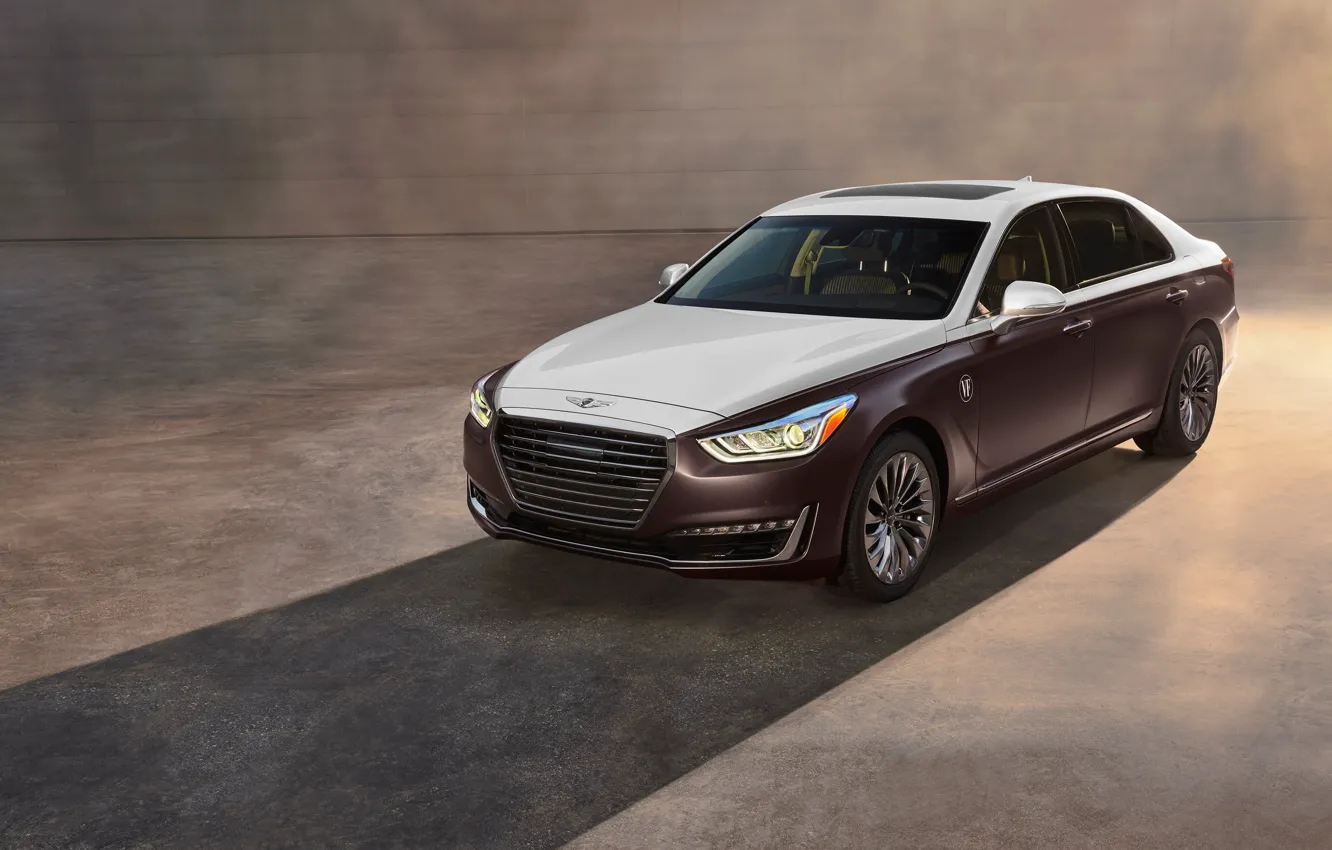 Photo wallpaper sedan, Hyundai, Special Edition, Genesis, Vanity Fair, G90, 2019