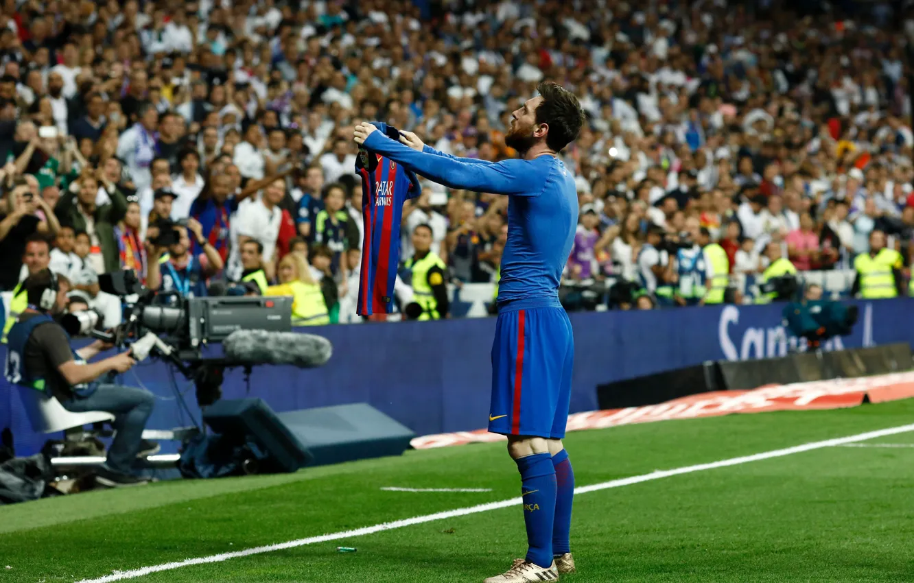 Photo wallpaper Football, Barcelona, Soccer, Messi