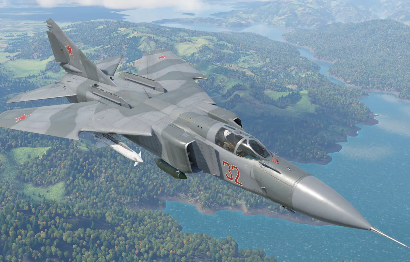 Photo wallpaper USSR, OKB MiG, Multi-role fighter, MiG-23MLD