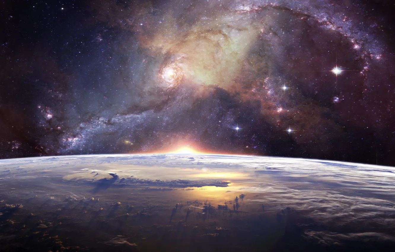 Photo wallpaper stars, galaxy