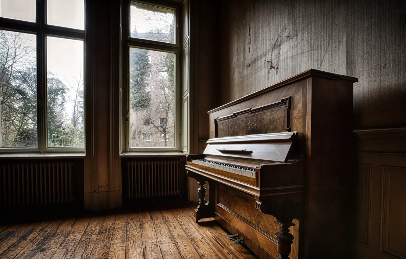 Photo wallpaper music, room, piano