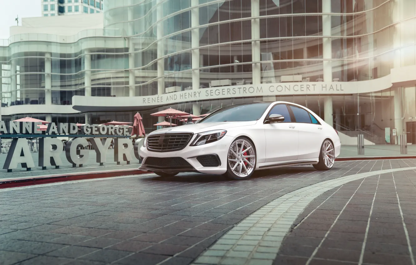 Photo wallpaper Mercedes, AMG, White, W222, S63