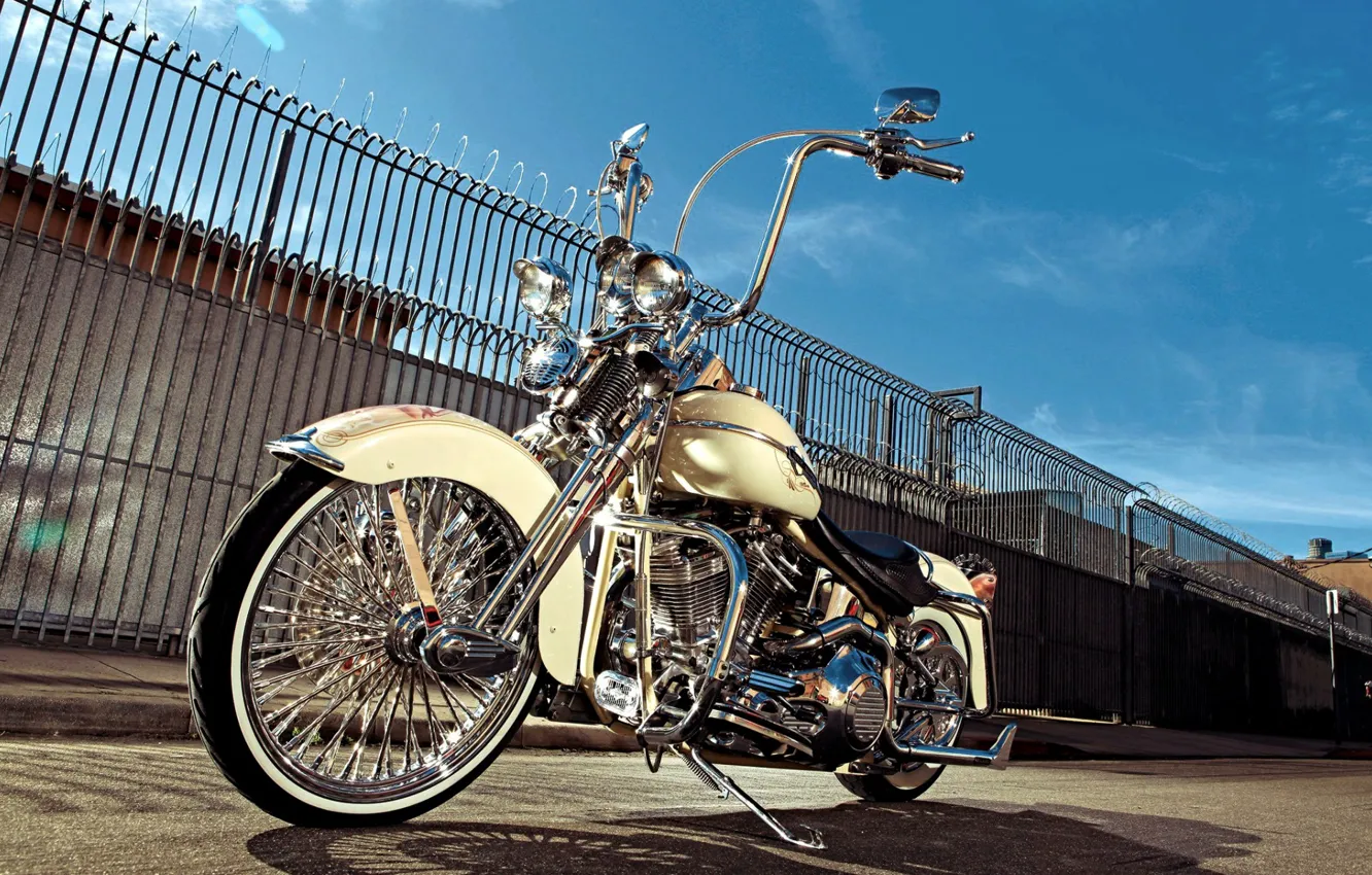 Photo wallpaper Classic, Harley-Davidson, Motorcycle