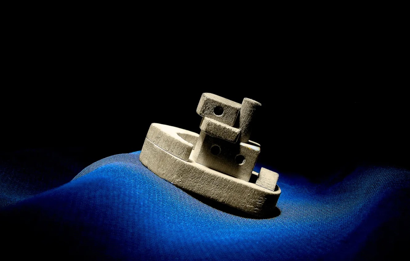 Photo wallpaper sea, toy, ship