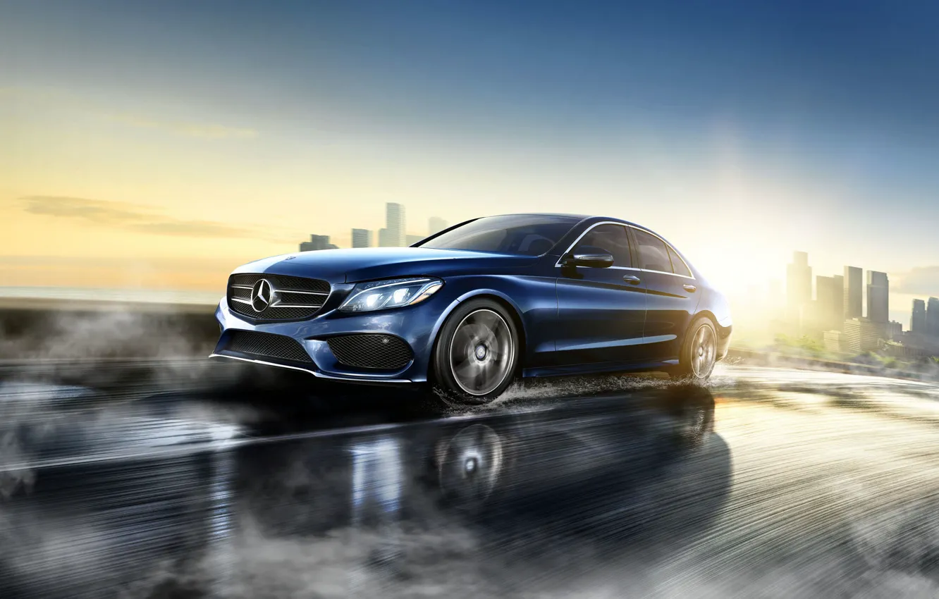 Photo wallpaper Mercedes Benz, C Class, 2015