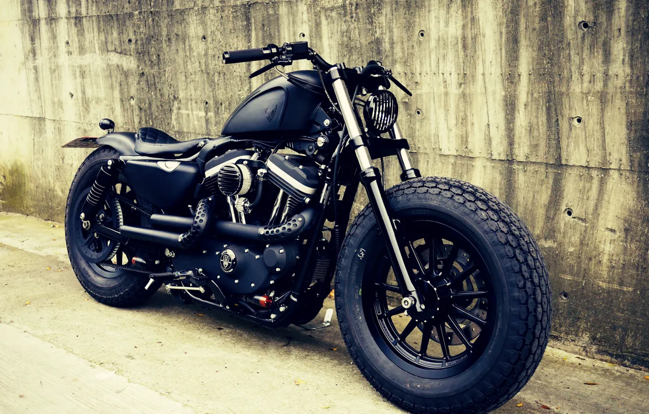 Photo wallpaper Custom, Motorcycle, Bobber