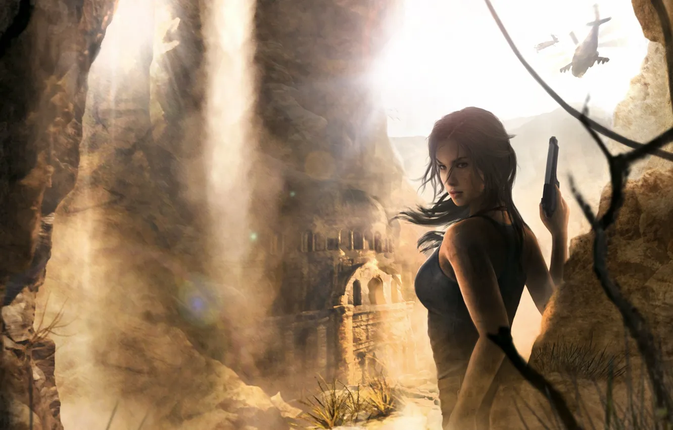 Photo wallpaper Game, Lara Croft, Art, Game, Lara Croft, Rise of the Tomb Raider, TheVideoGamegallery.com