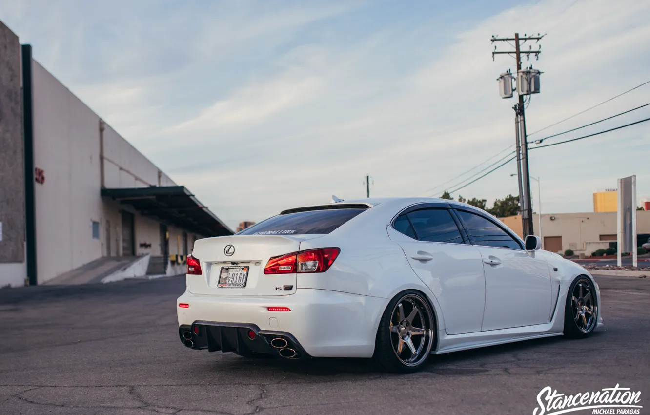 Photo wallpaper Lexus, IS-F, Stance, StanceNation