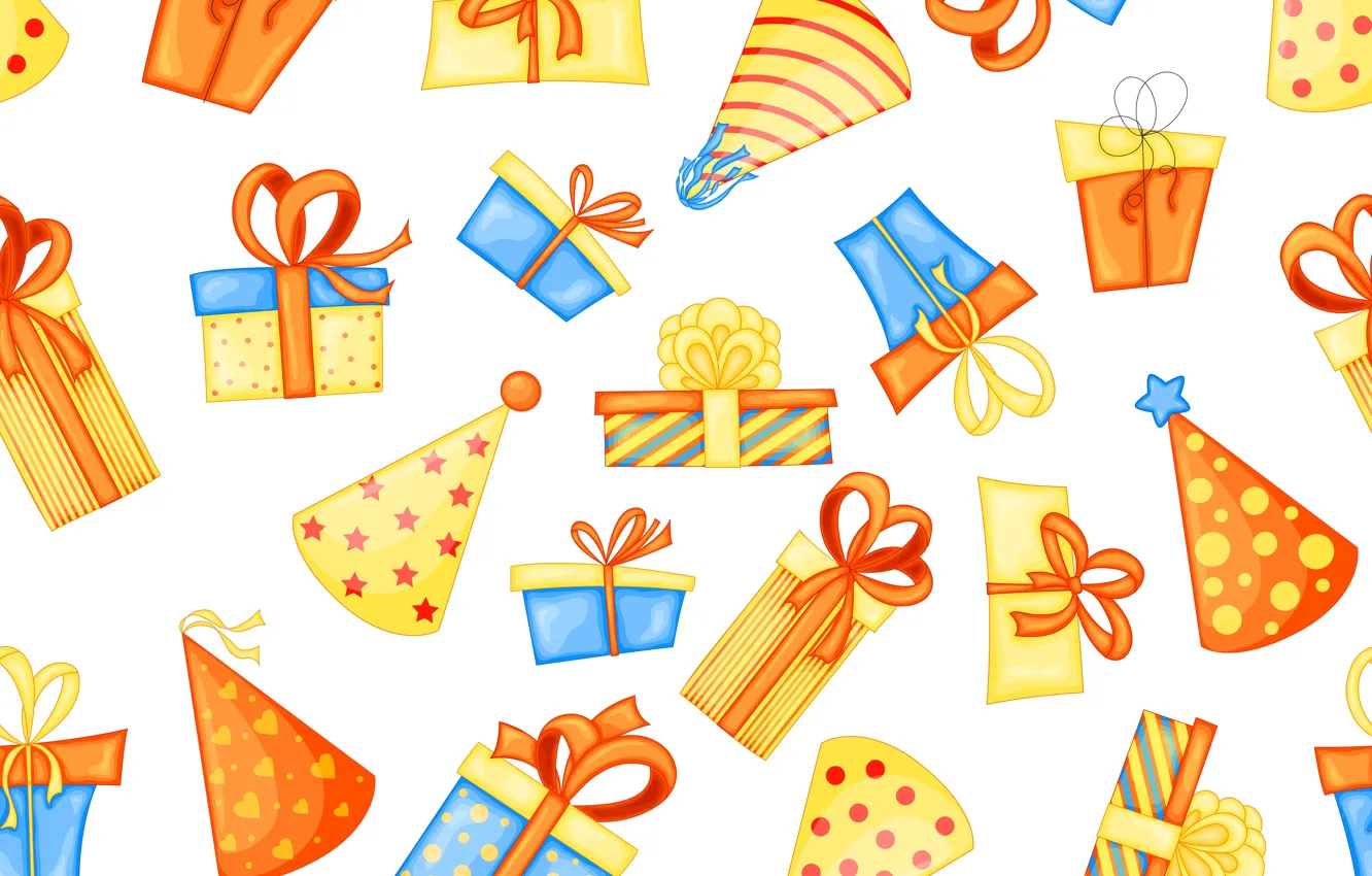 Photo wallpaper background, birthday, seamless, gift