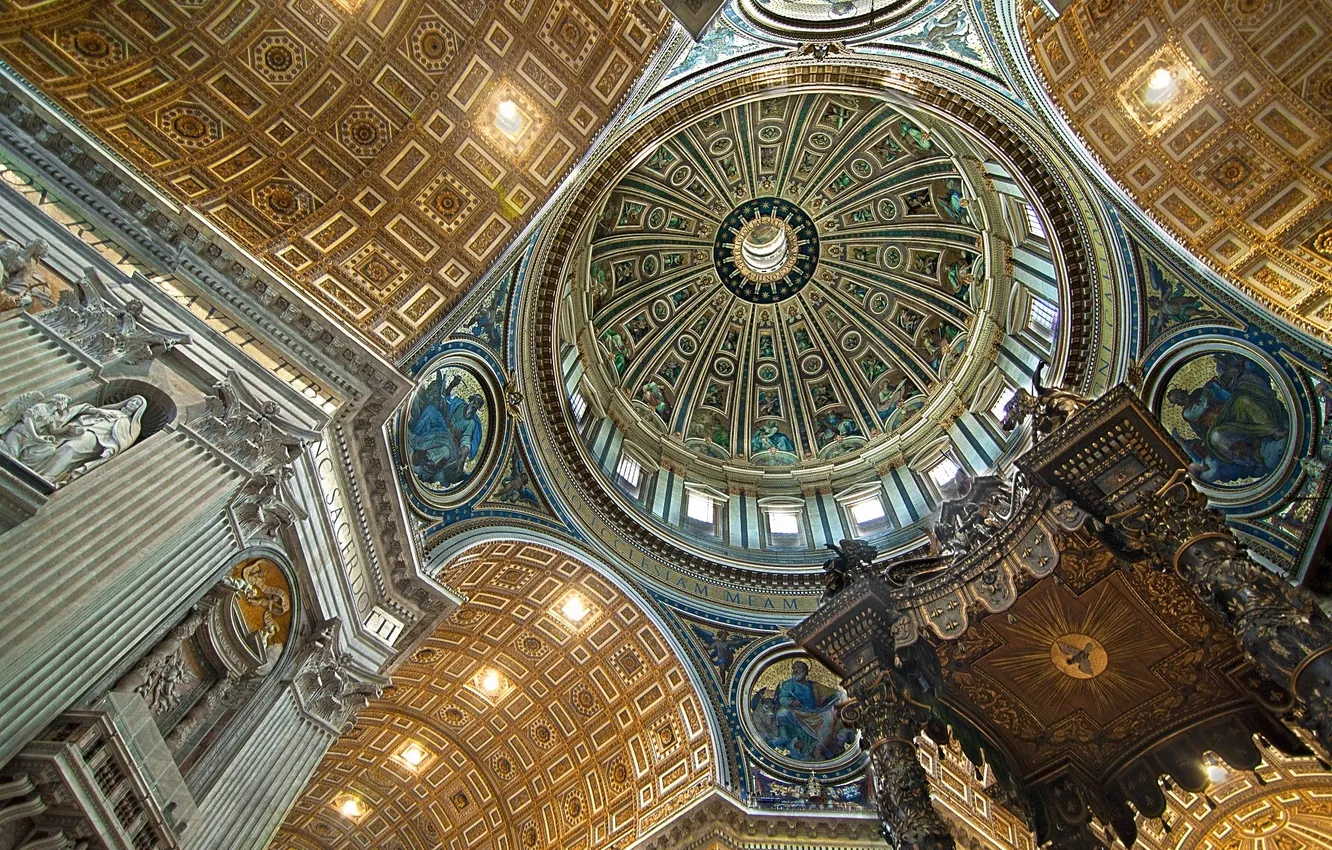 Photo wallpaper photo, color, architecture, michelangelo's dome, lesogard